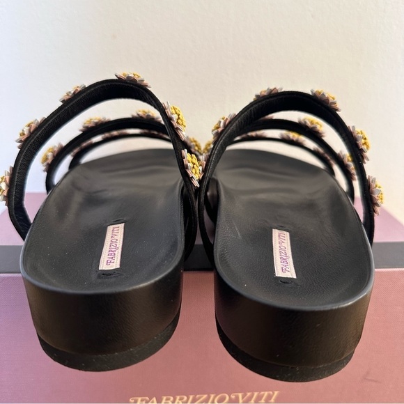 Fabrizio Viti Daisy Berkley slides in black - Picture 7 of 8